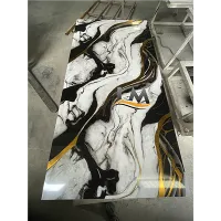 दीवार सजावट के लिए यूवी पीवीसी कठोर संगमरमर शीट